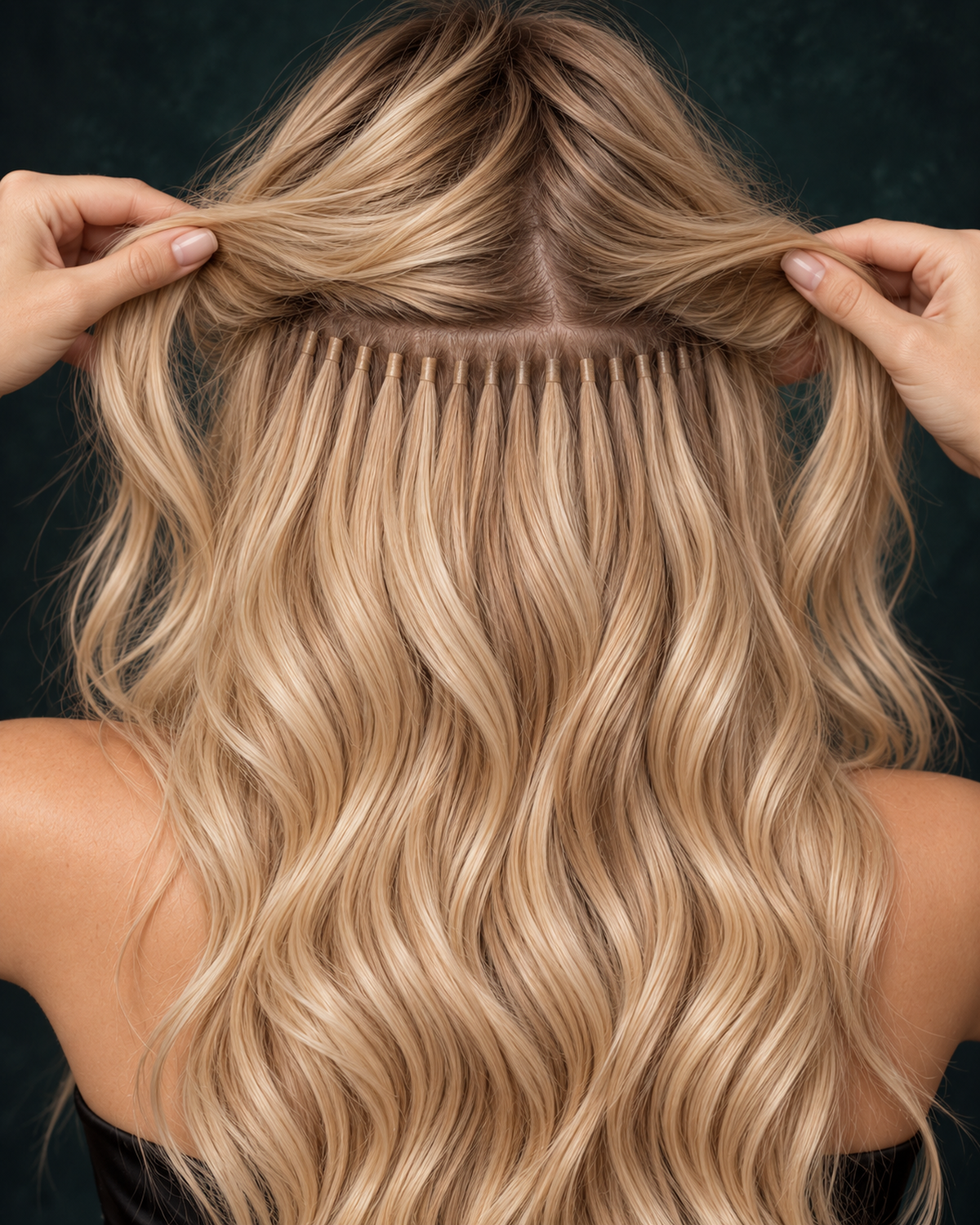I-TIPS HAIR EXTENSIONS, LIVED-IN BLONDE #18