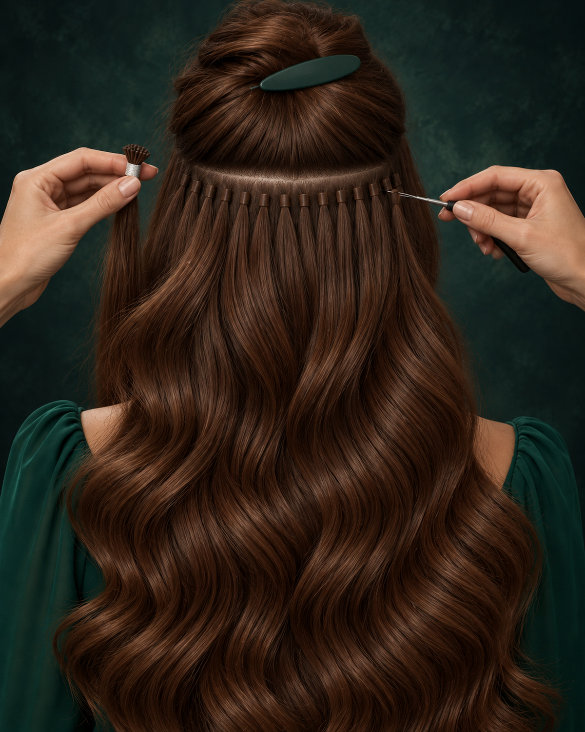 I-TIPS HAIR EXTENSIONS, CHESTNUT GRACE #6