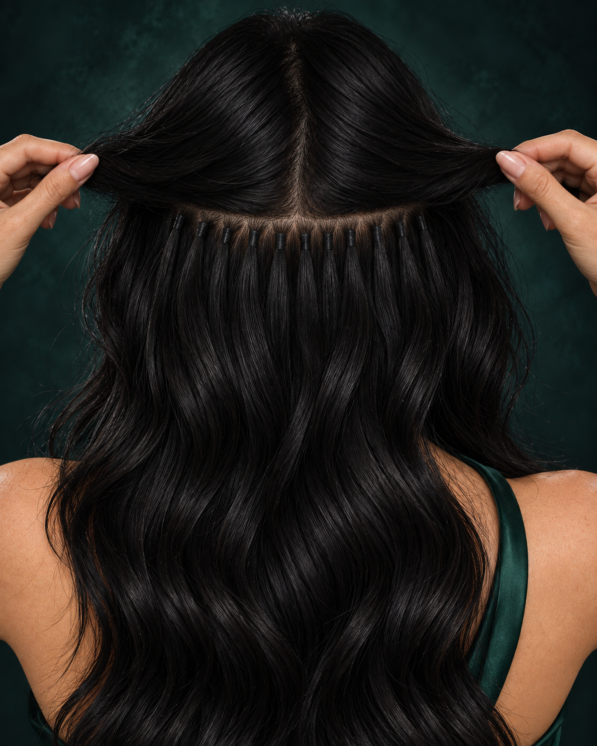 I-TIPS HAIR EXTENSIONS, ONYX CROWN #1