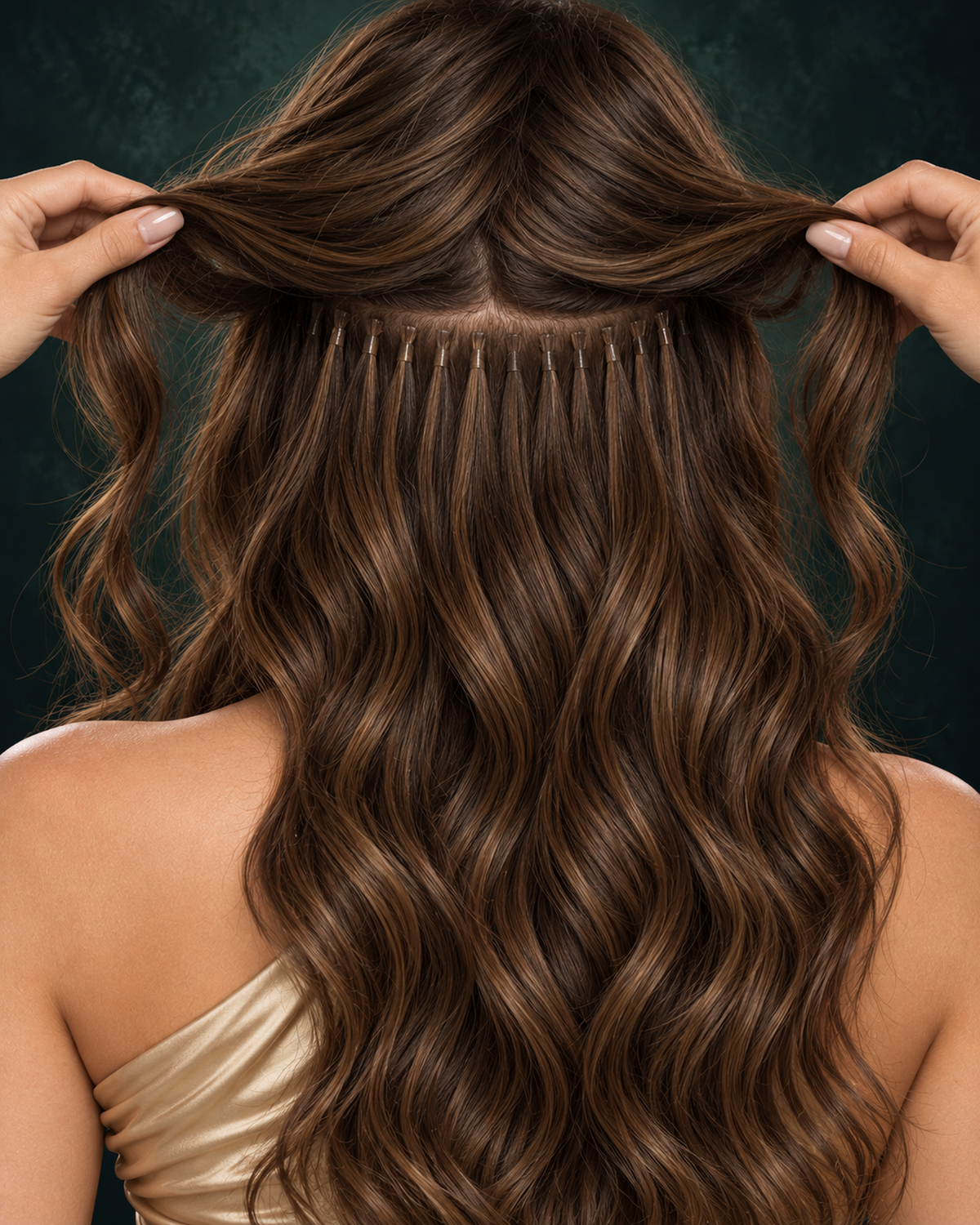 I-TIPS HAIR EXTENSIONS, SABLE WALNUT #3