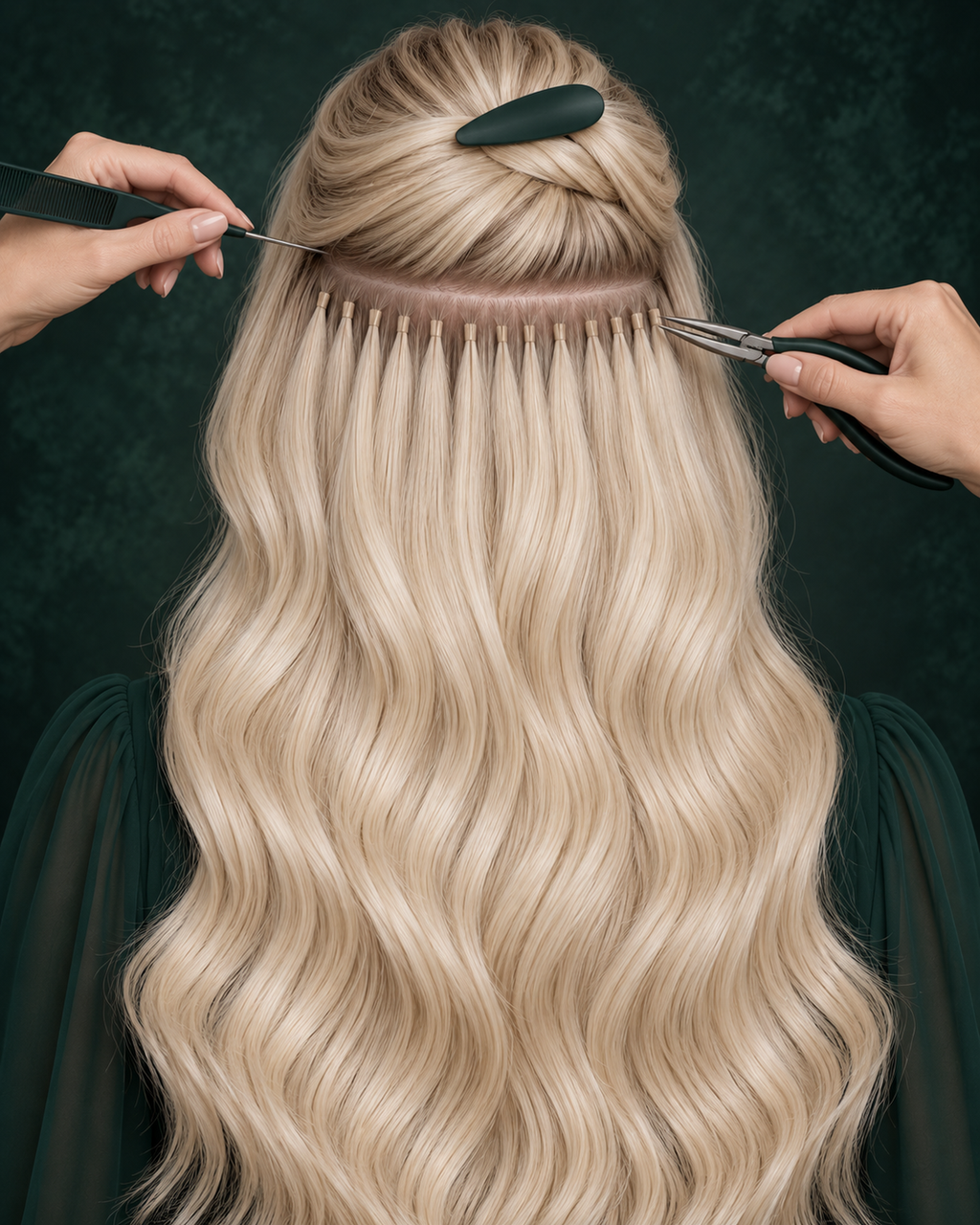 I-TIPS HAIR EXTENSIONS, FROSTED CHAMPAGNE #60