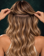 I-TIPS HAIR EXTENSIONS, TOFFEE HALO #18/46
