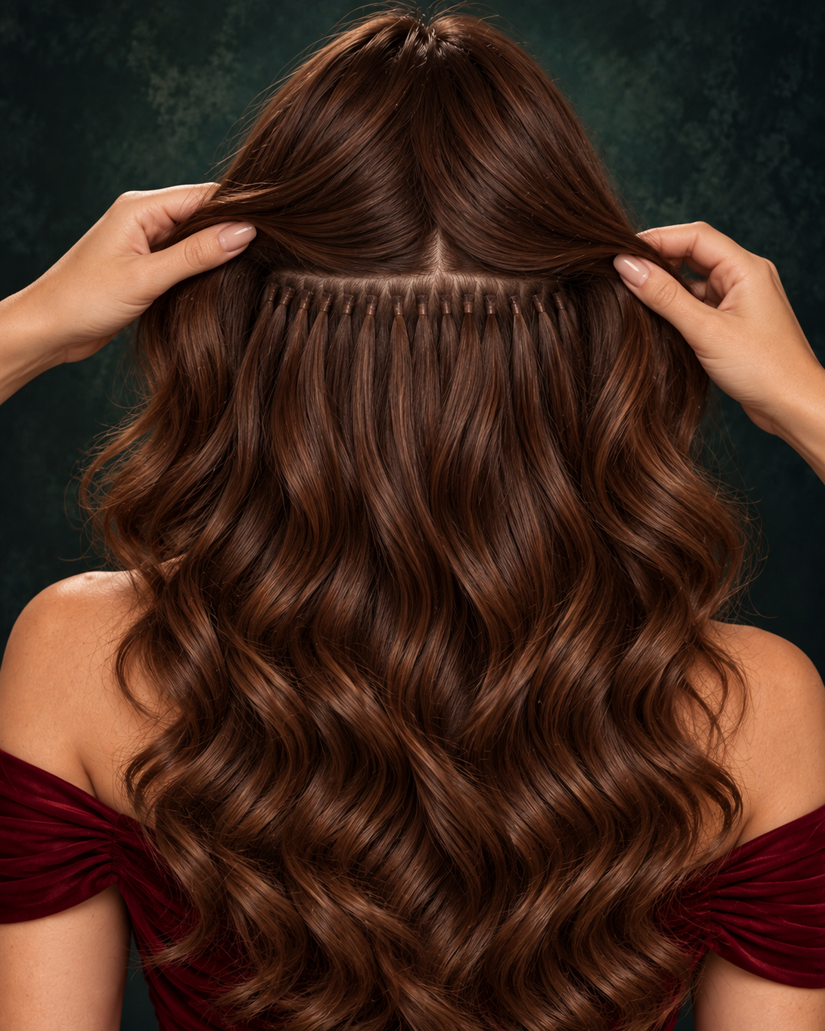 I-TIPS HAIR EXTENSIONS, VELVET CHESTNUT #10