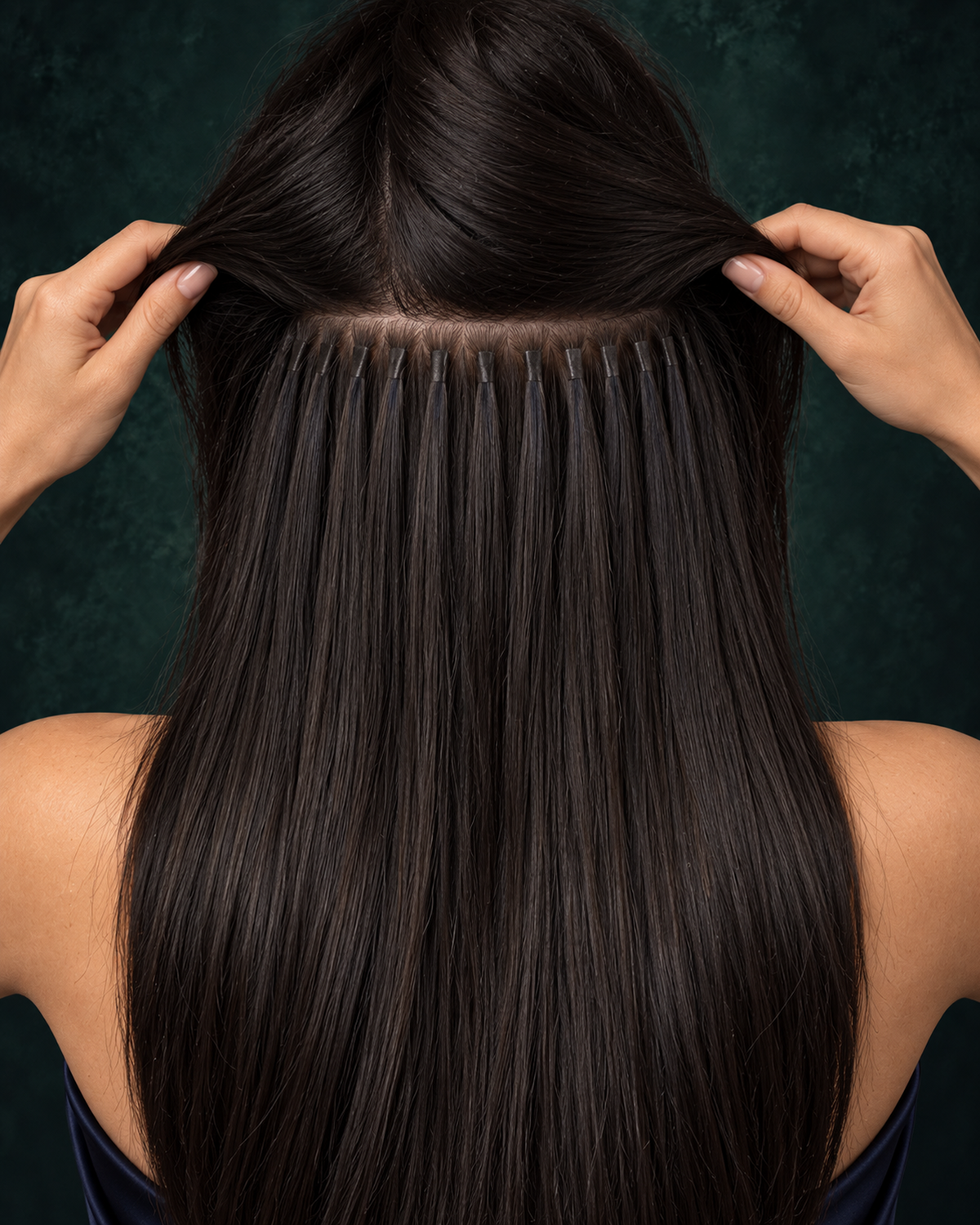 I-TIPS HAIR EXTENSIONS, VELVET NOIR #1B