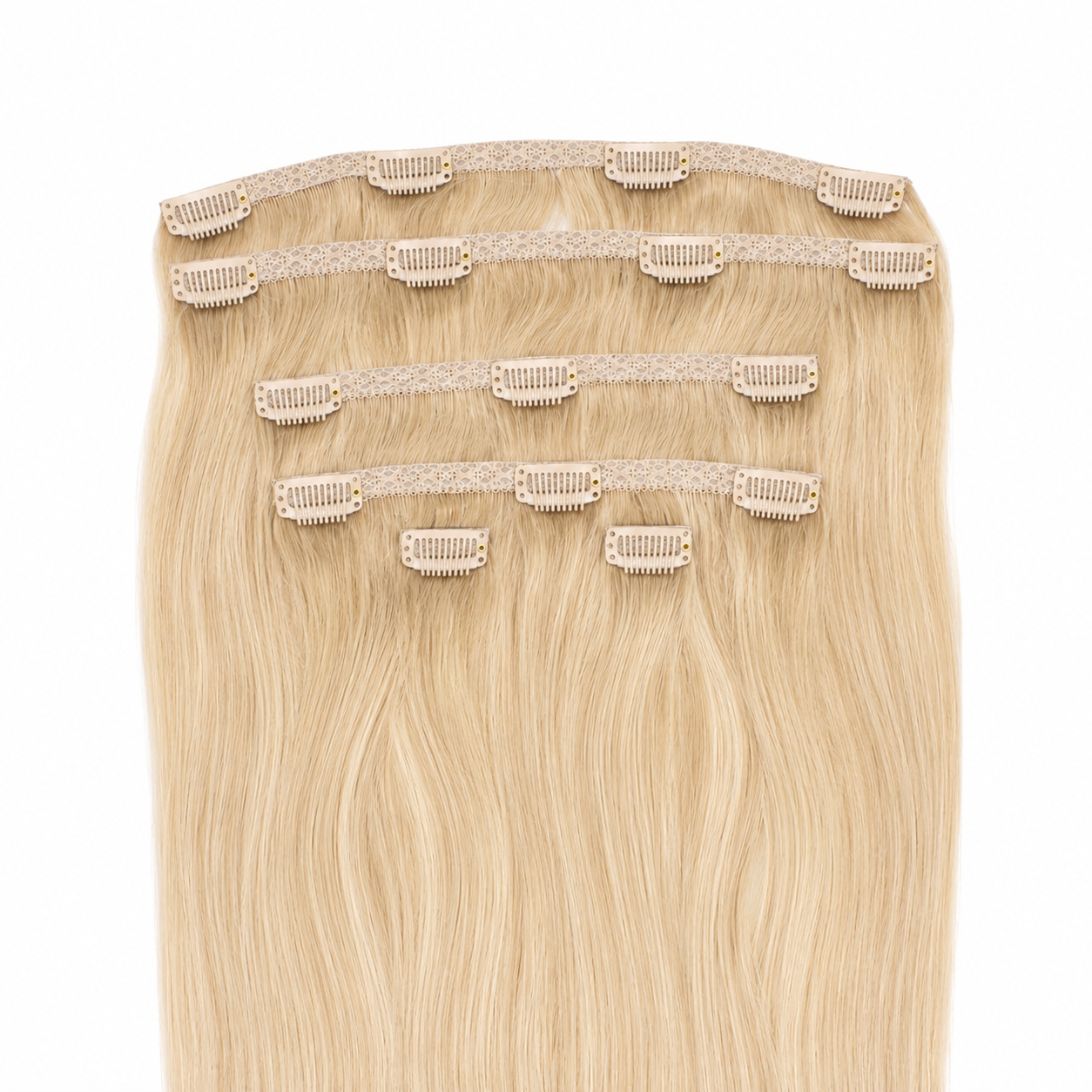 CLIP-IN HAIR EXTENSIONS, CASHMERE BEIGE #90