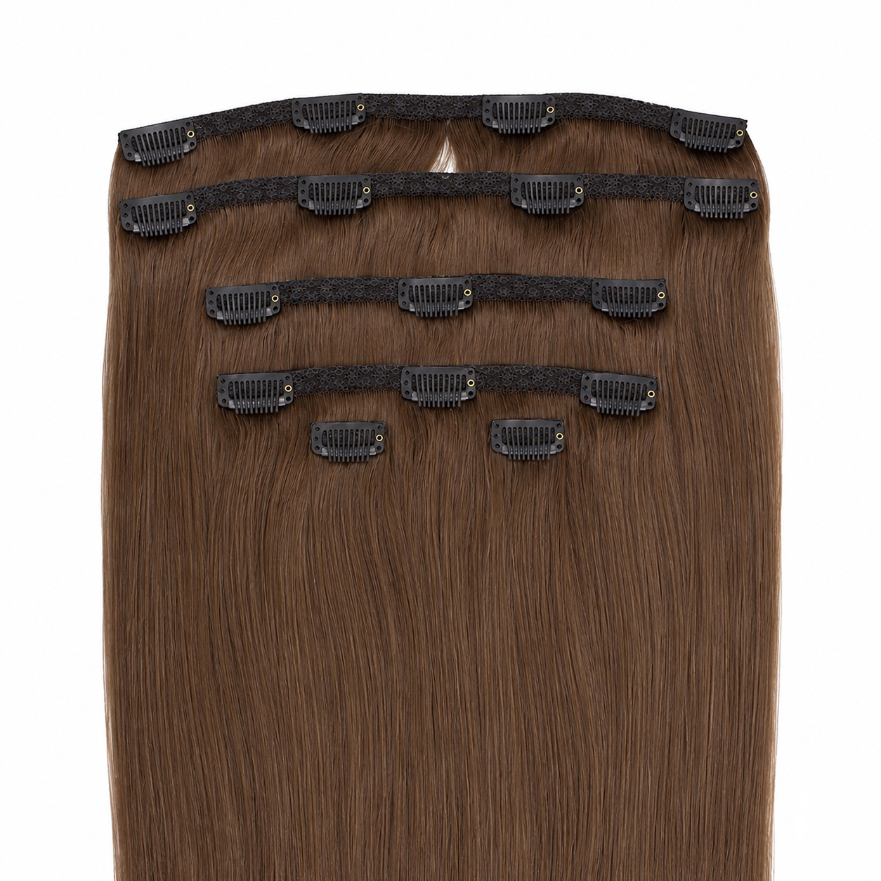 CLIP-IN HAIR EXTENSIONS, CHESTNUT GRACE #6