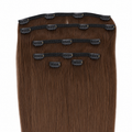 CLIP-IN HAIR EXTENSIONS, COCOA BROWN #4