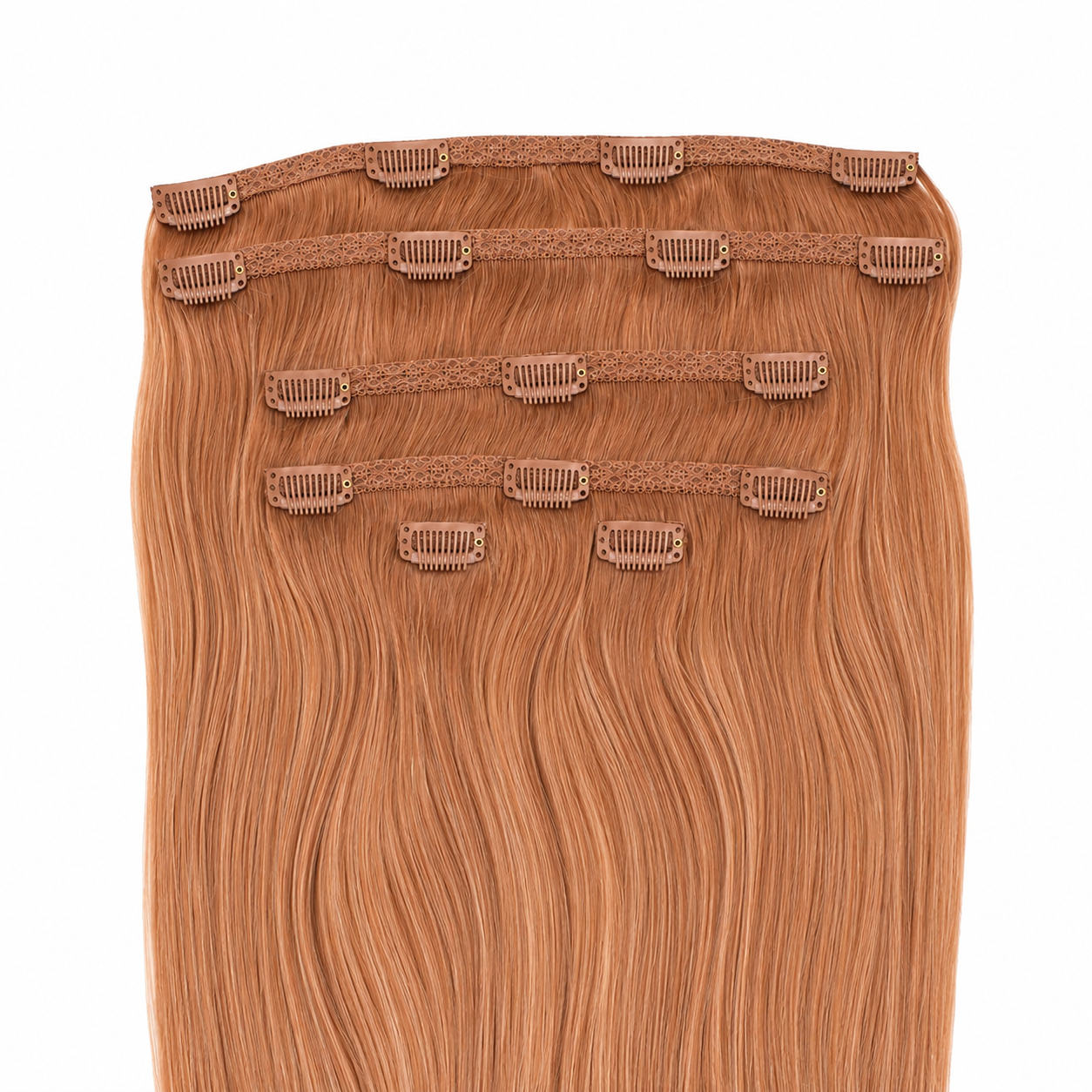 CLIP-IN HAIR EXTENSIONS, COPPER SIREN #30