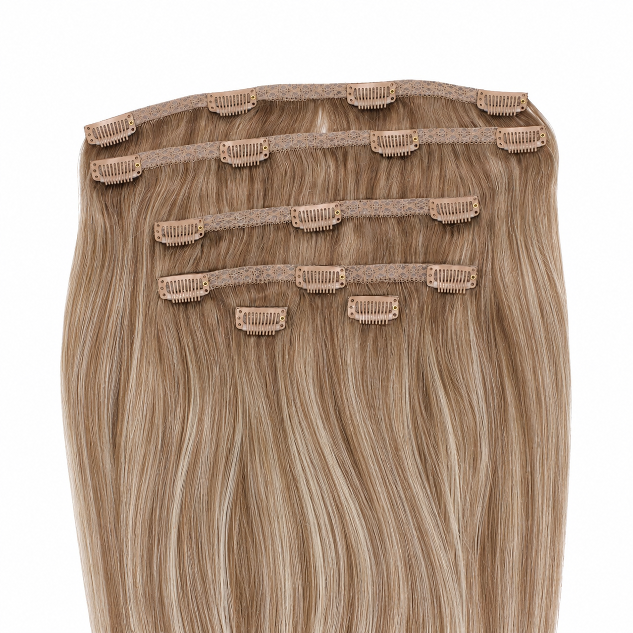 CLIP-IN HAIR EXTENSIONS, HONEYED POISE #6/18