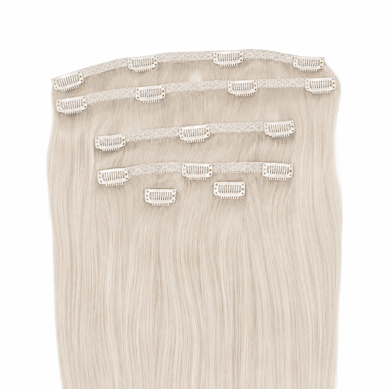 CLIP-IN HAIR EXTENSIONS, PLATINUM VEIL #88