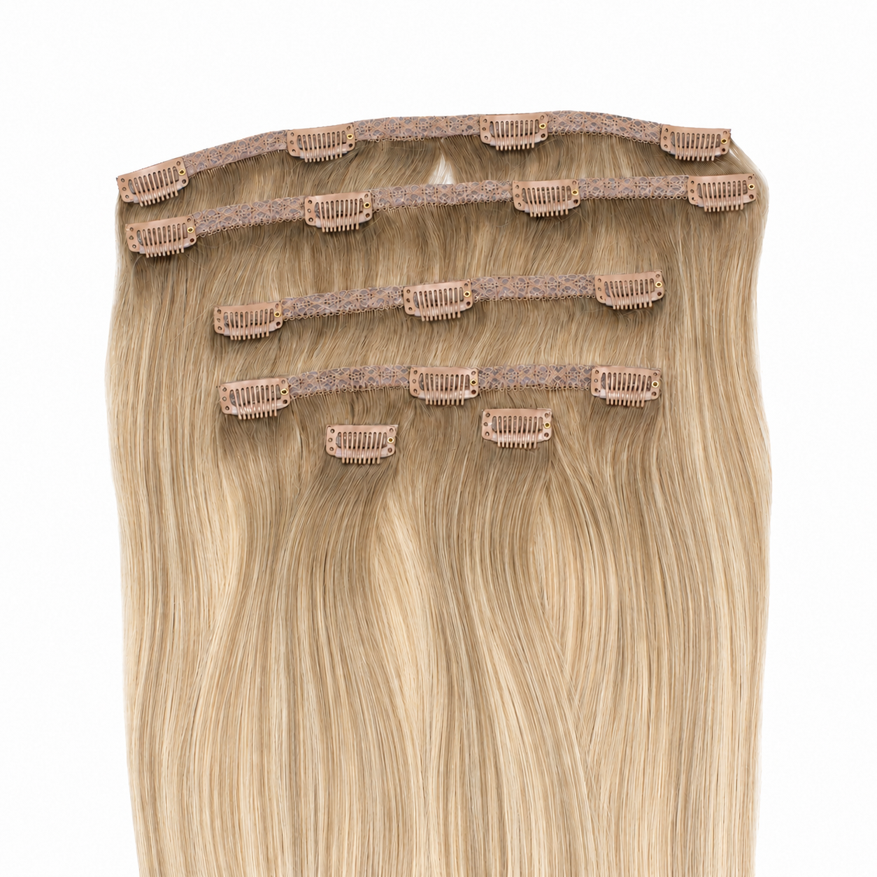 CLIP-IN HAIR EXTENSIONS, SMOKE-TO-BLONDE #8/60