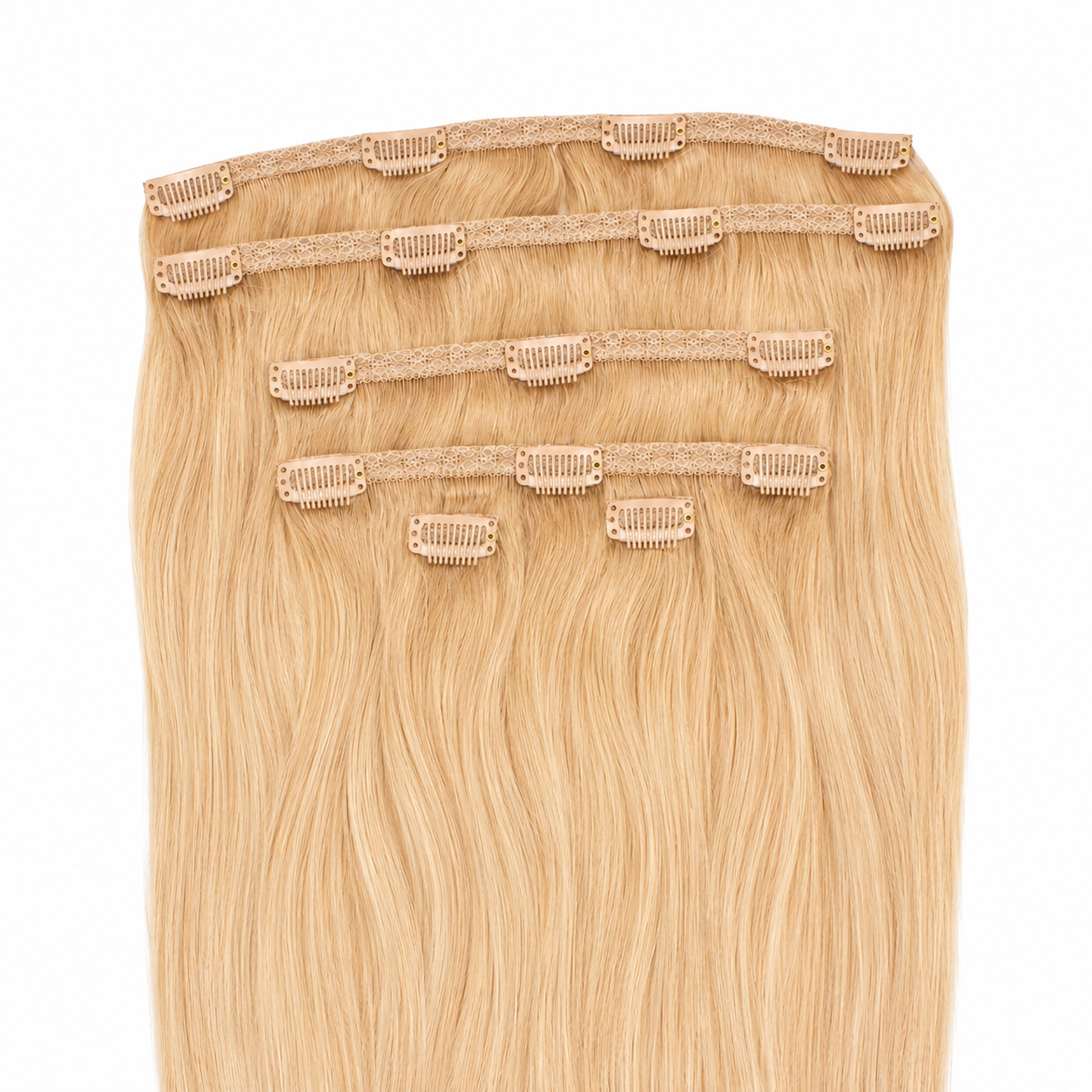 CLIP-IN HAIR EXTENSIONS, SUNLIT SOVEREIGN #610