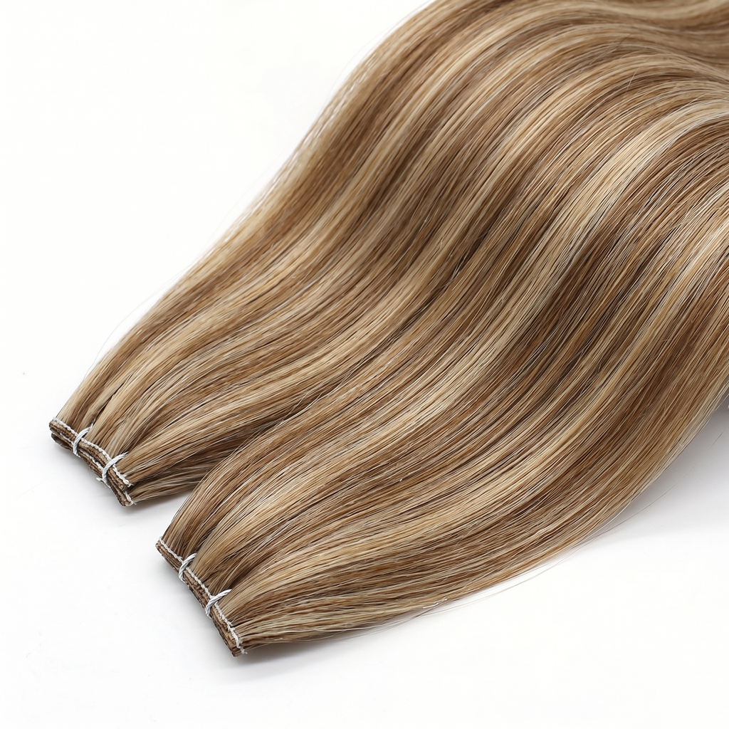 GENIUS WEFT HAIR EXTENSIONS, CREAMY ECLIPSE #8/8/60