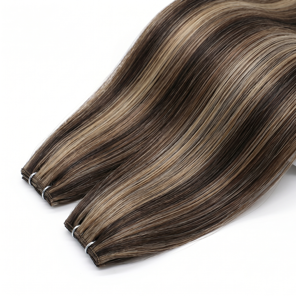 GENIUS WEFT HAIR EXTENSIONS, ESPRESSO REIGN #1C/24/6C