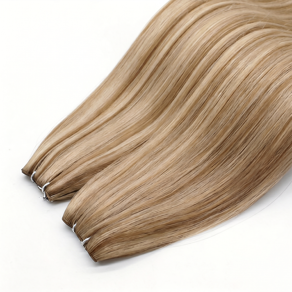 GENIUS WEFT HAIR EXTENSIONS, LIVED-IN BLONDE #18