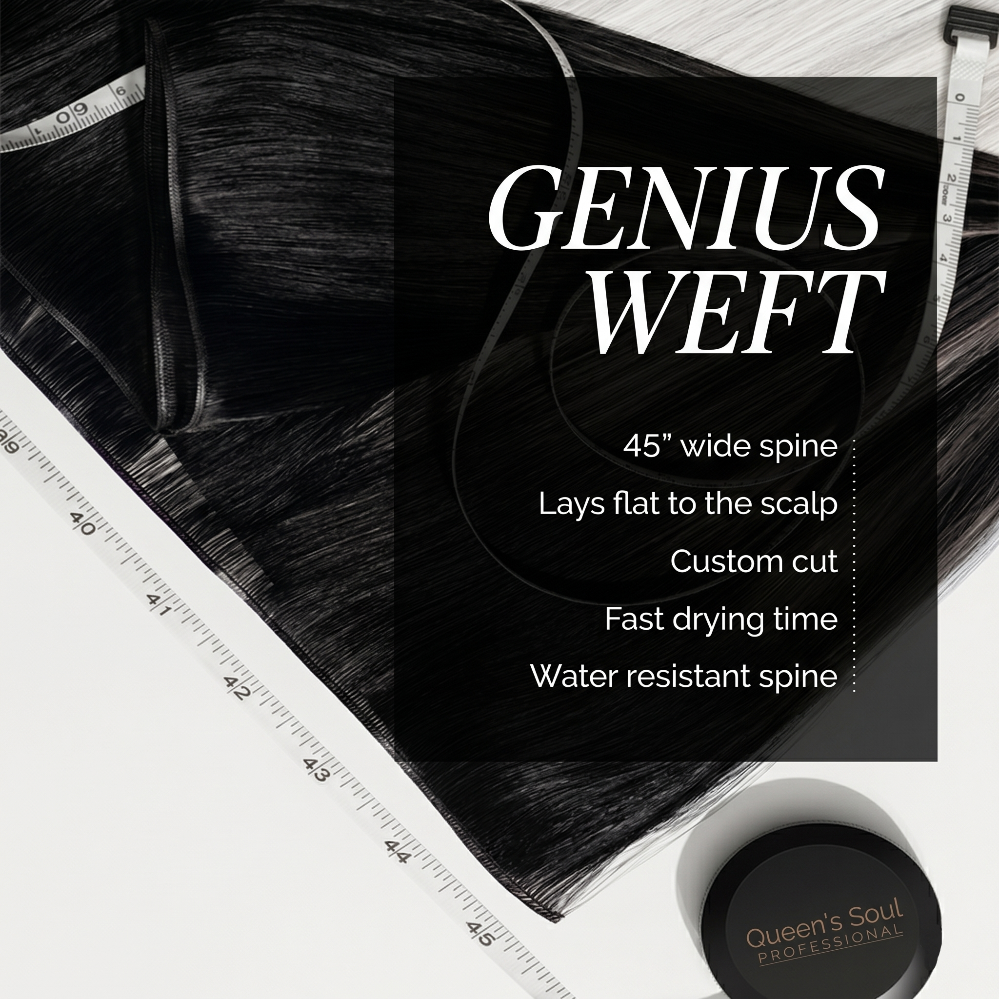 GENIUS WEFT HAIR EXTENSIONS, COCOA-TO-TOFFEE ROOT #1C/18/46