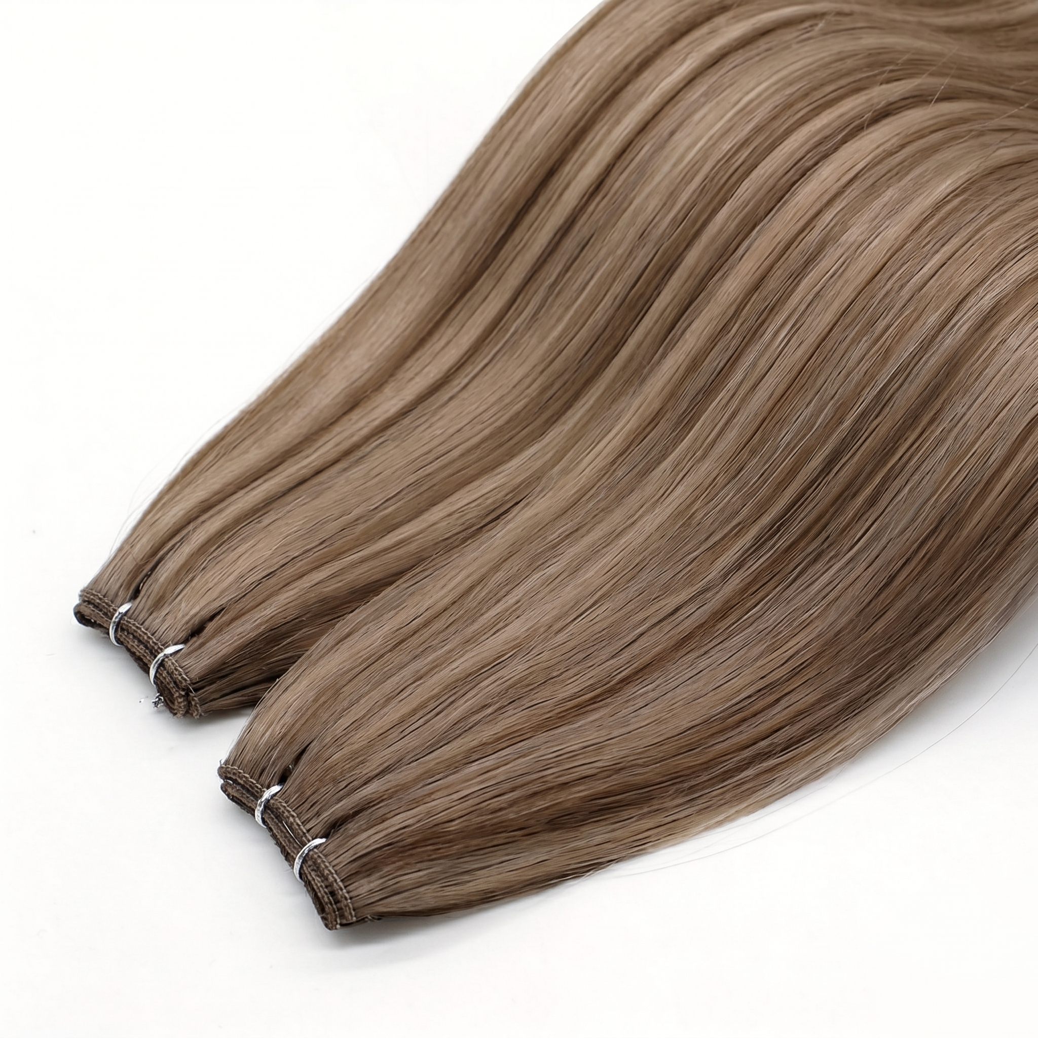 GENIUS WEFT HAIR EXTENSIONS, SMOKED TAUPE #8