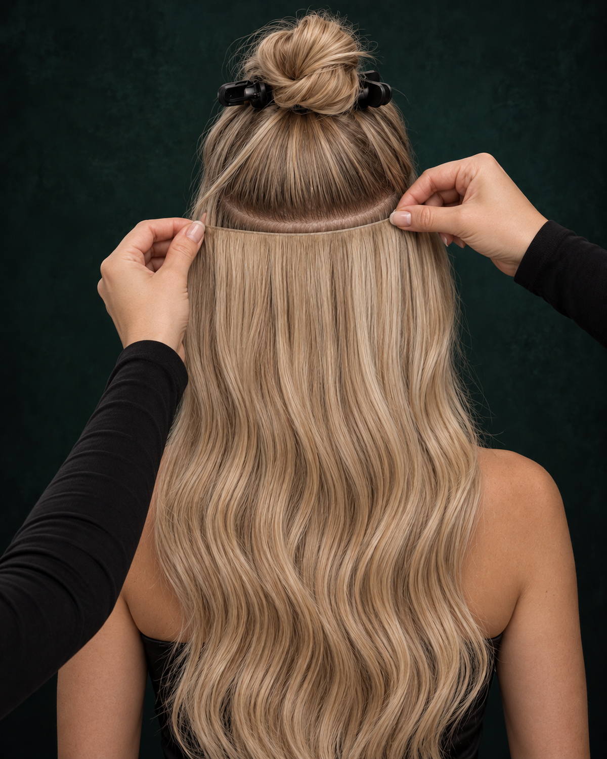 GENIUS WEFT HAIR EXTENSIONS, CASHMERE BEIGE #90