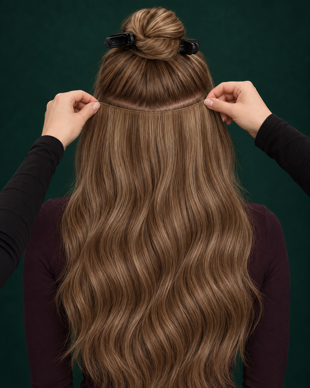 GENIUS WEFT HAIR EXTENSIONS, CHESTNUT GRACE #6