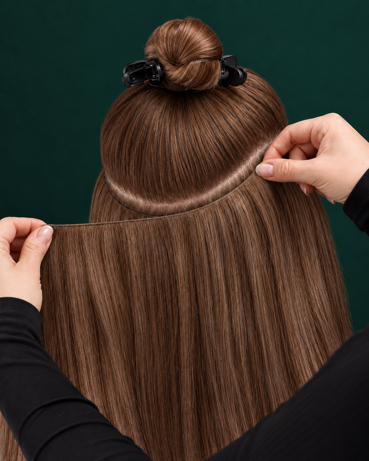 GENIUS WEFT HAIR EXTENSIONS, CHESTNUT GRACE #6
