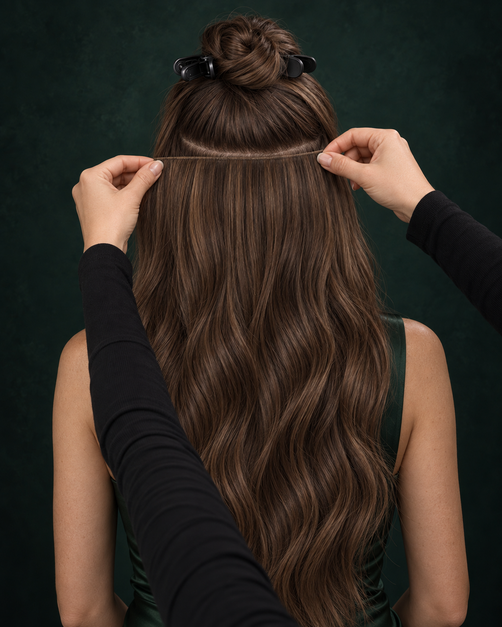 GENIUS WEFT HAIR EXTENSIONS, COCOA MUSE #1C