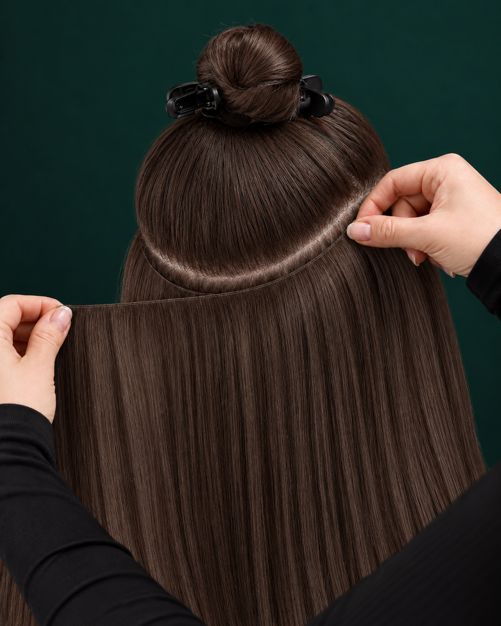 GENIUS WEFT HAIR EXTENSIONS, COCOA MUSE #1C