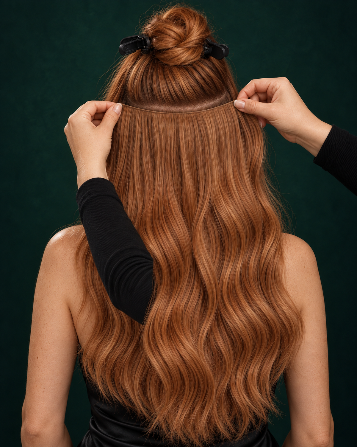 GENIUS WEFT HAIR EXTENSIONS, COPPER SIREN #30