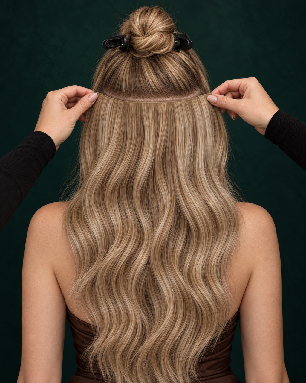 GENIUS WEFT HAIR EXTENSIONS, CREAMY ECLIPSE #8/8/60