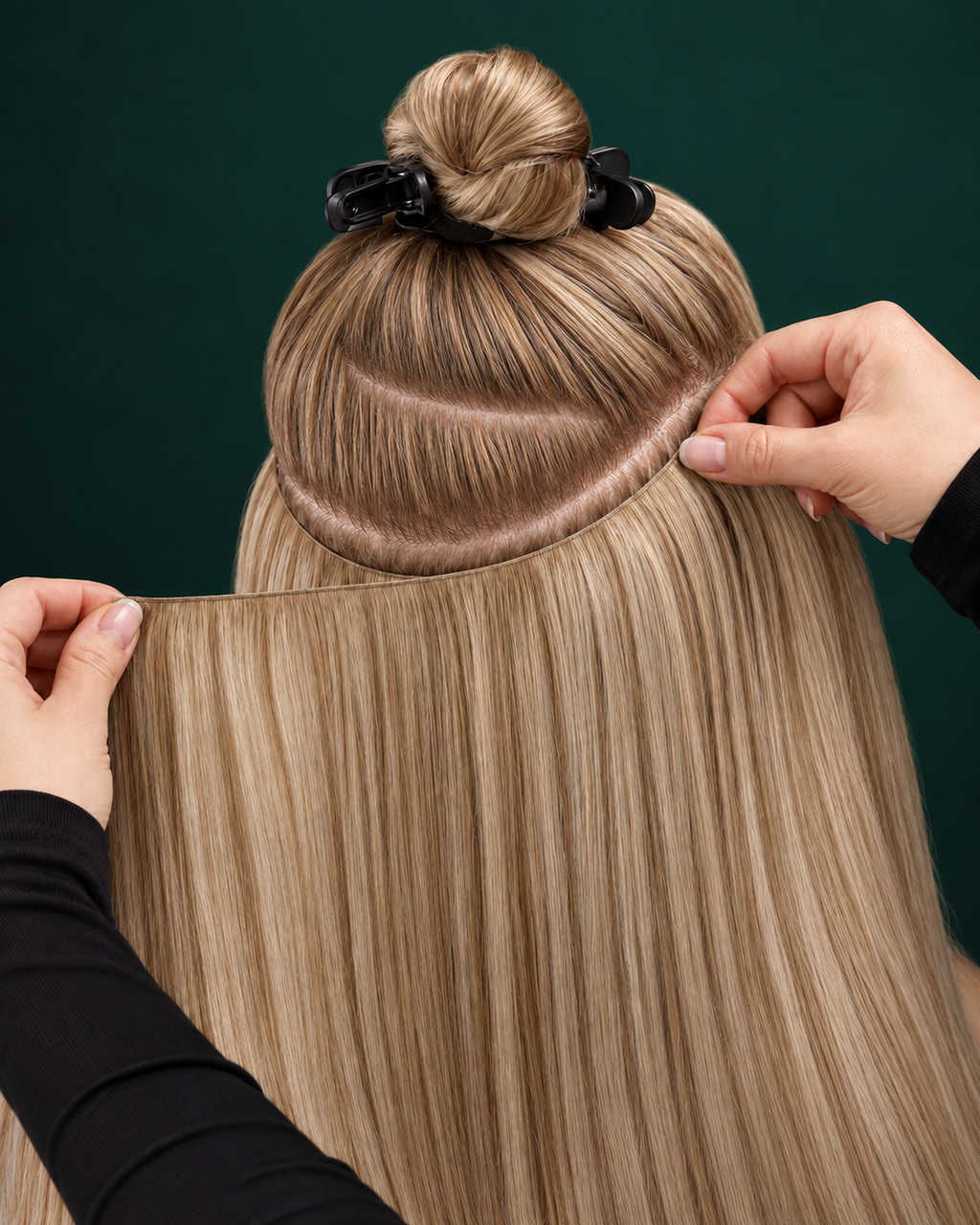GENIUS WEFT HAIR EXTENSIONS, CREAMY ECLIPSE #8/8/60
