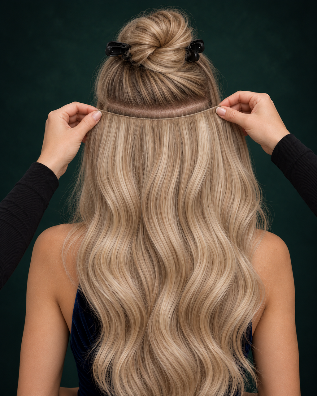 GENIUS WEFT HAIR EXTENSIONS, FROSTED CHAMPAGNE #60