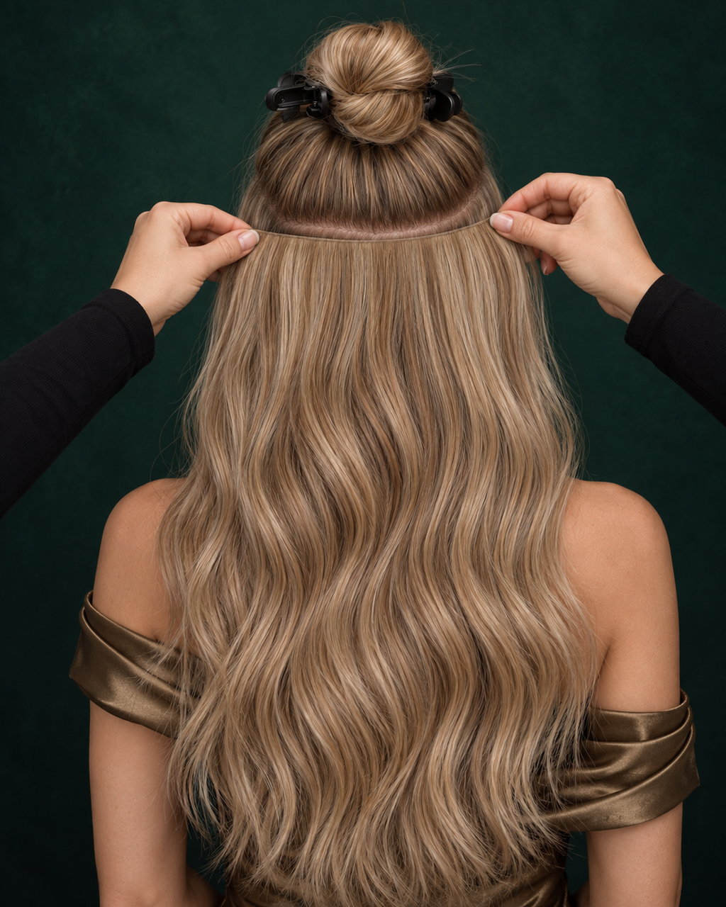GENIUS WEFT HAIR EXTENSIONS, HONEYED POISE #6/18