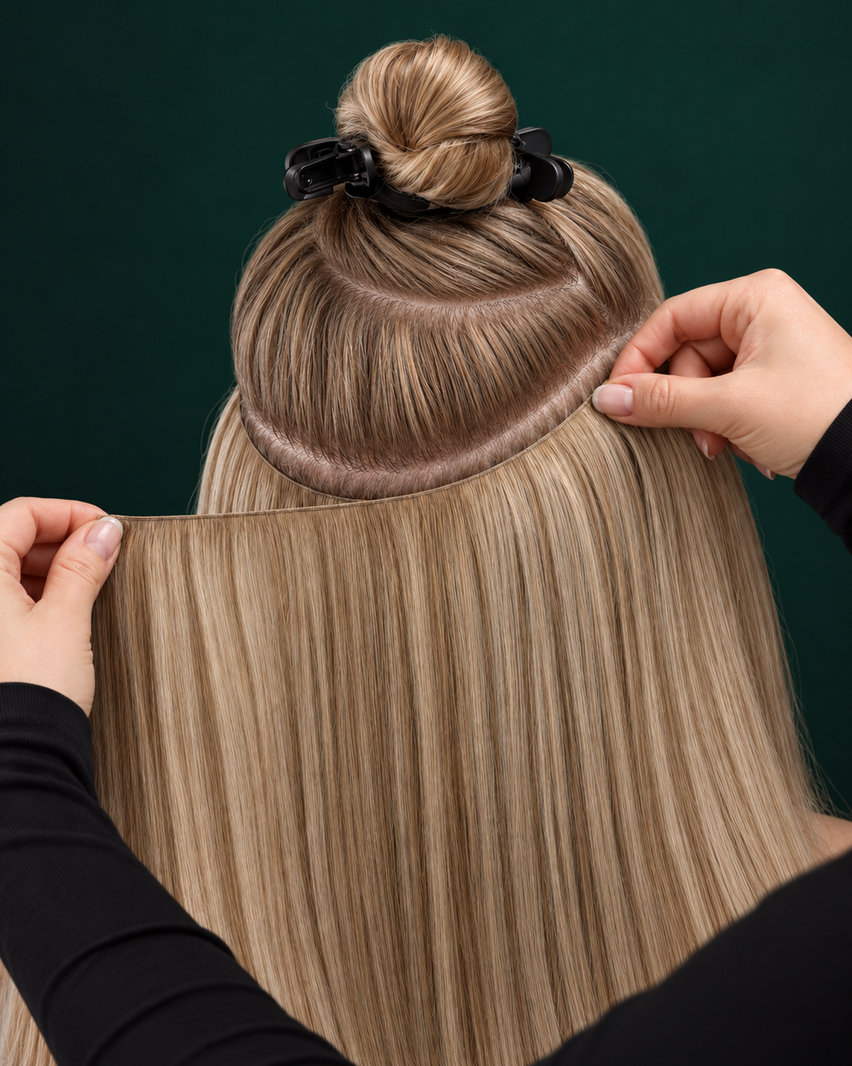 GENIUS WEFT HAIR EXTENSIONS, HONEYED POISE #6/18