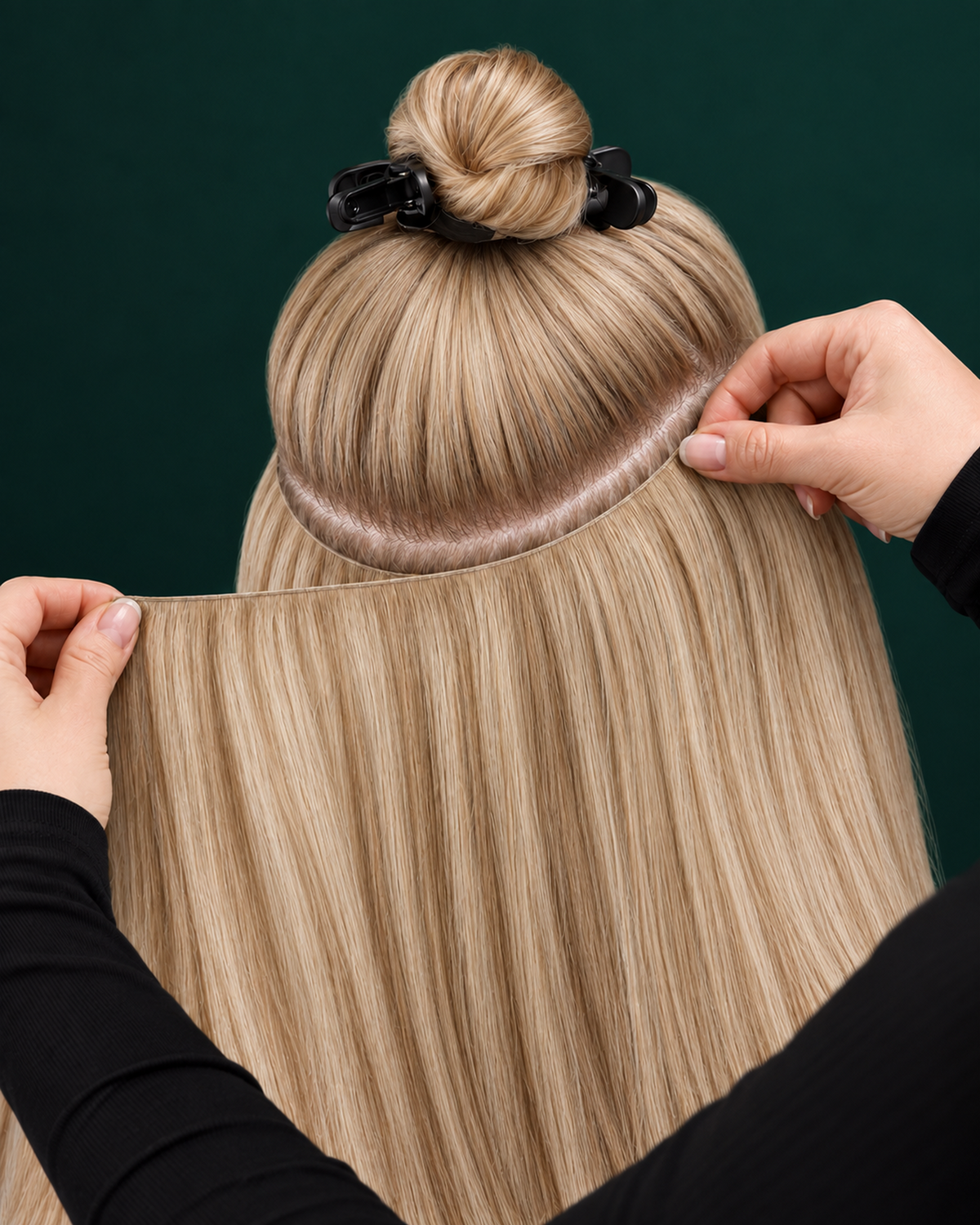 GENIUS WEFT HAIR EXTENSIONS, LIVED-IN BLONDE #18
