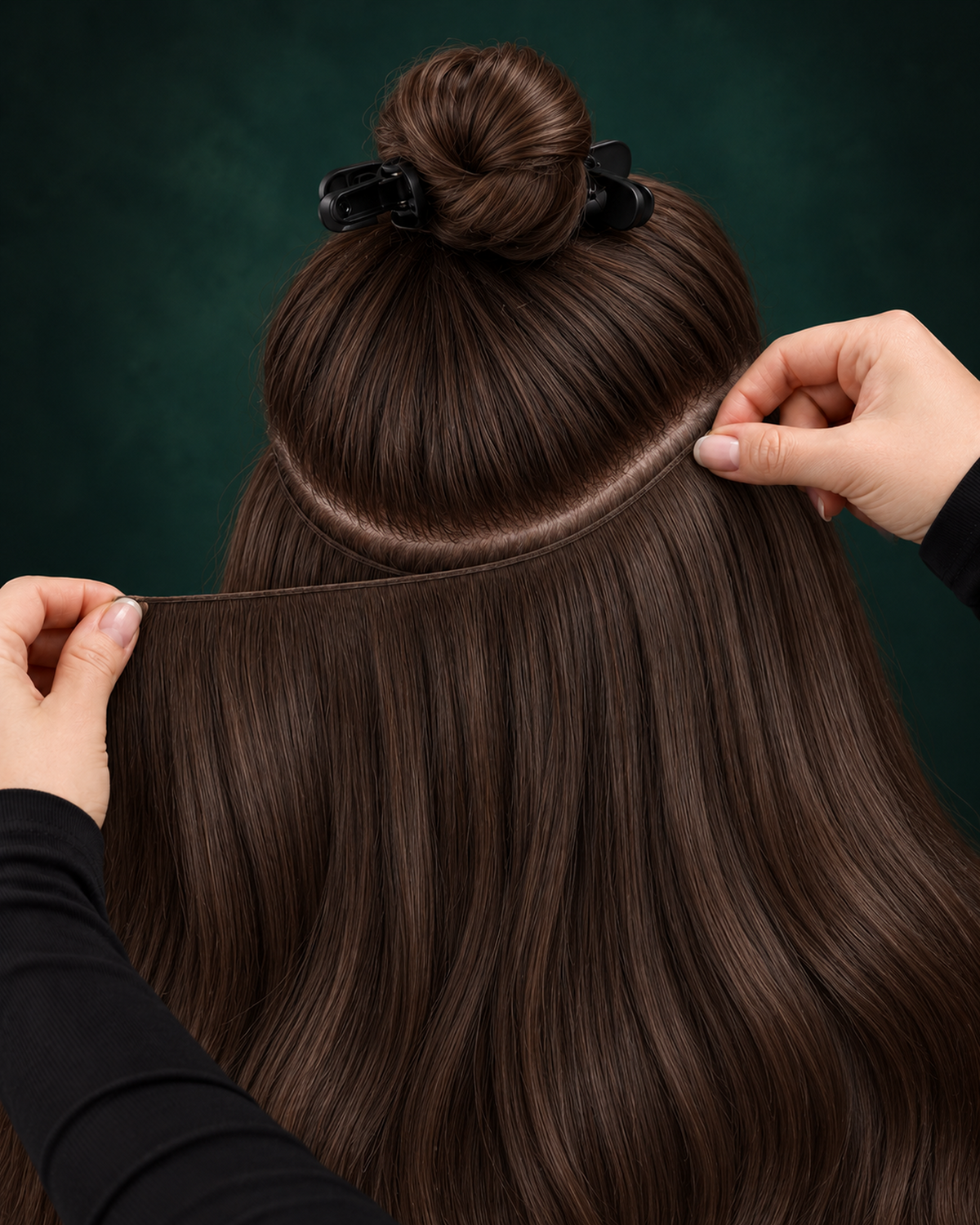 GENIUS WEFT HAIR EXTENSIONS, MIDNIGHT COCOA #2