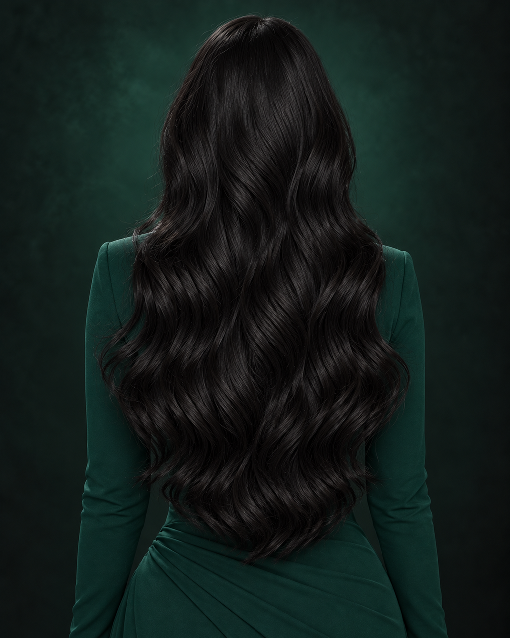 GENIUS WEFT HAIR EXTENSIONS, ONYX CROWN #1