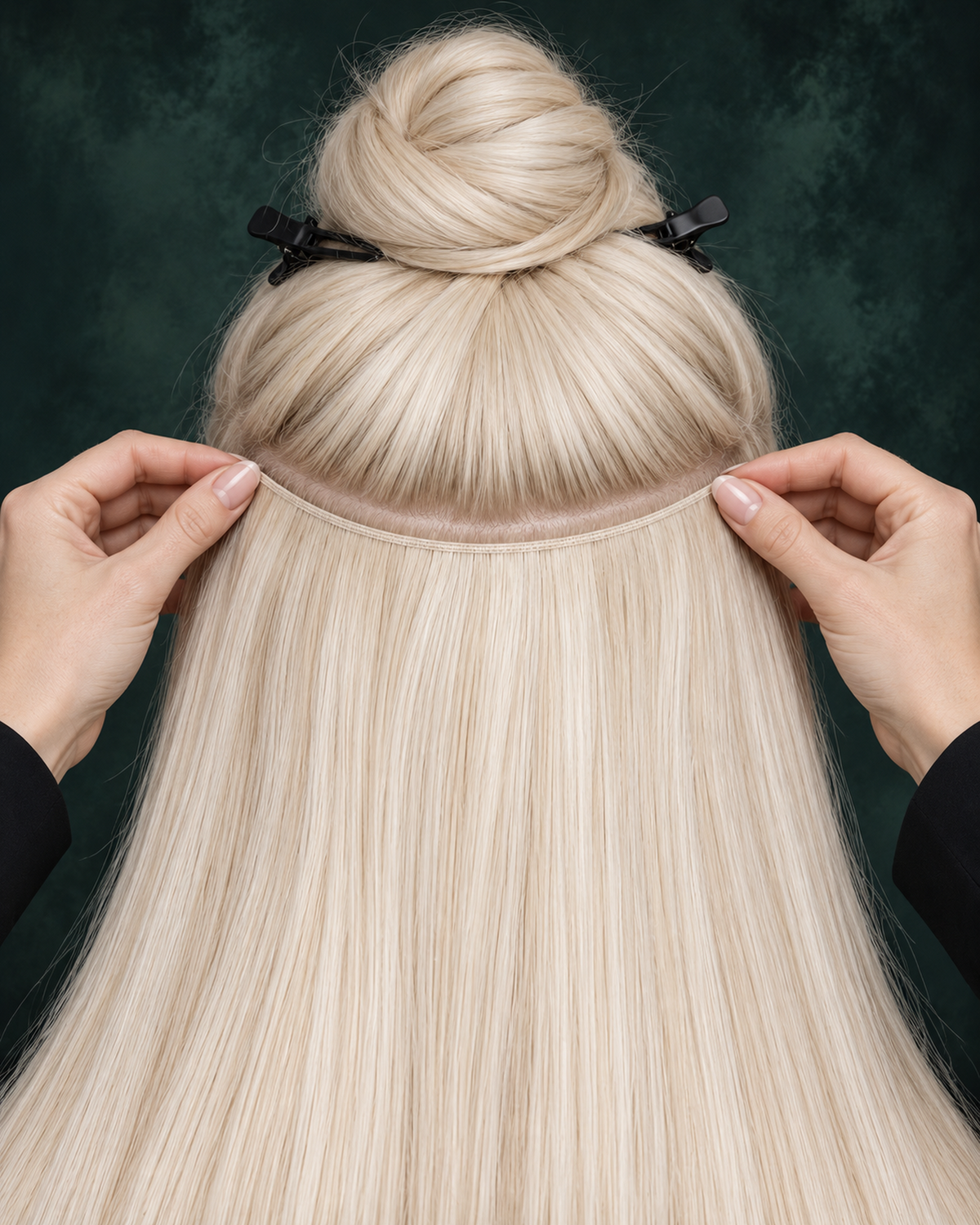 GENIUS WEFT HAIR EXTENSIONS, PLATINUM VEIL #88
