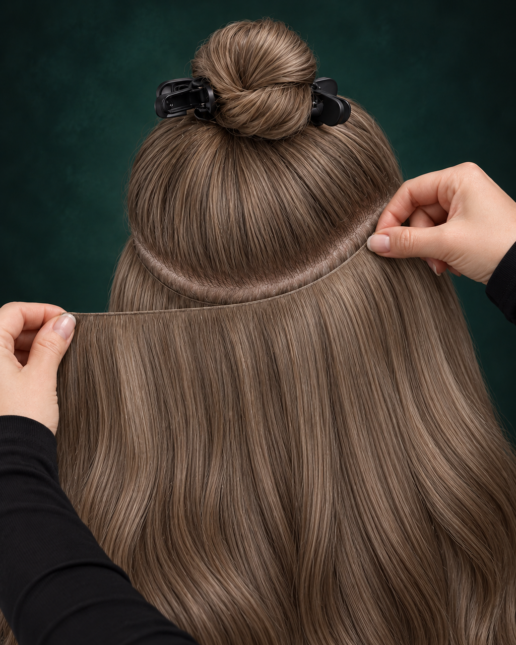 GENIUS WEFT HAIR EXTENSIONS, SOFT SMOKE BROWN #9