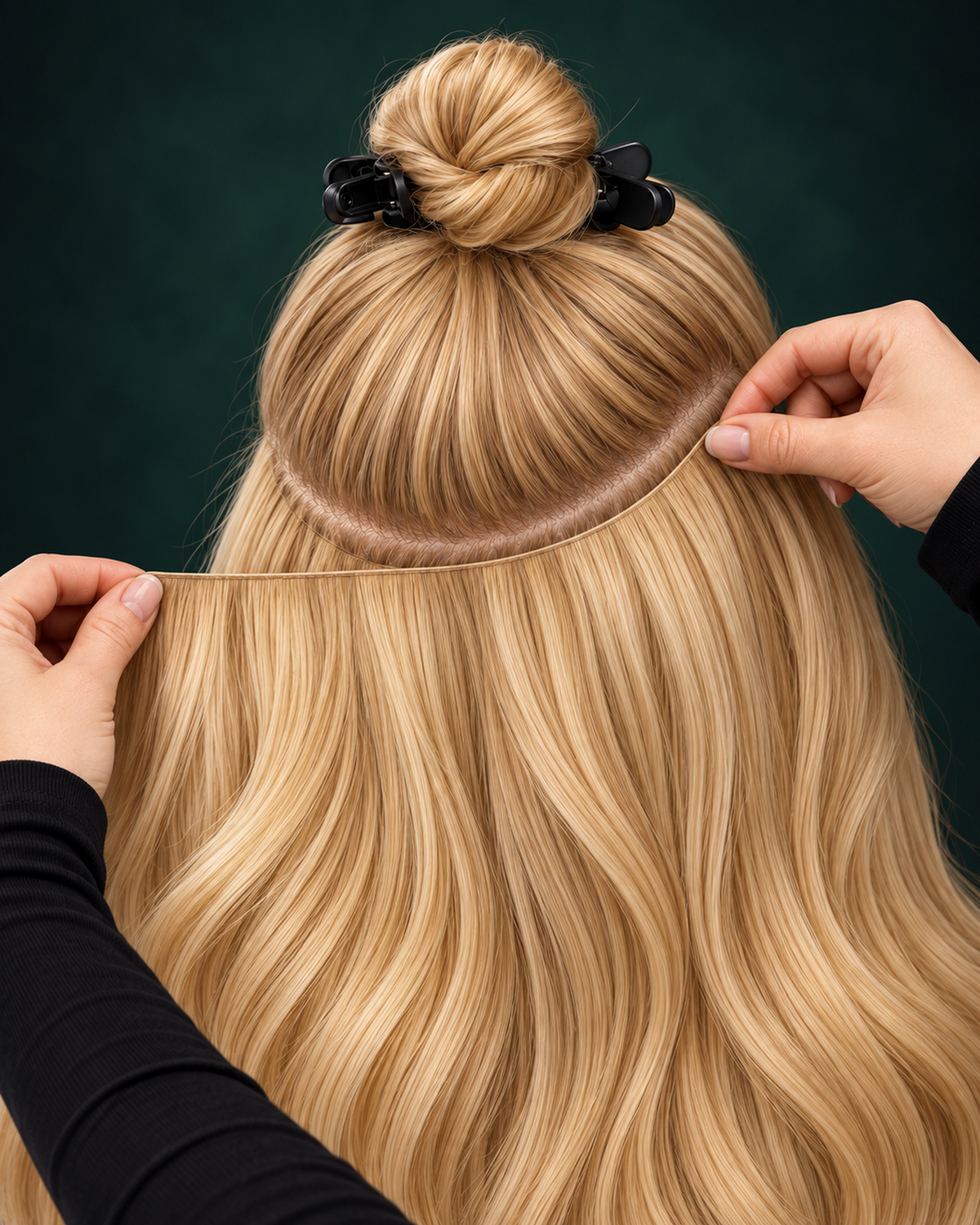 GENIUS WEFT HAIR EXTENSIONS, SUNLIT SOVEREIGN #610