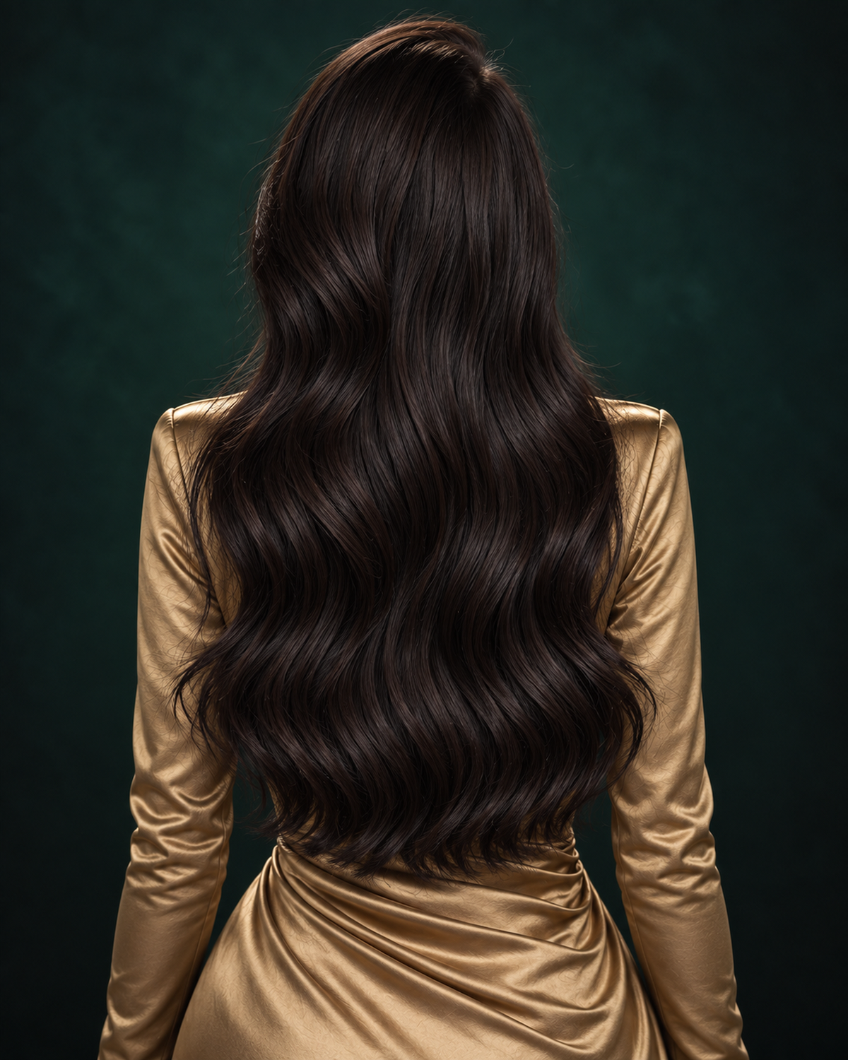 GENIUS WEFT HAIR EXTENSIONS, VELVET NOIR #1B