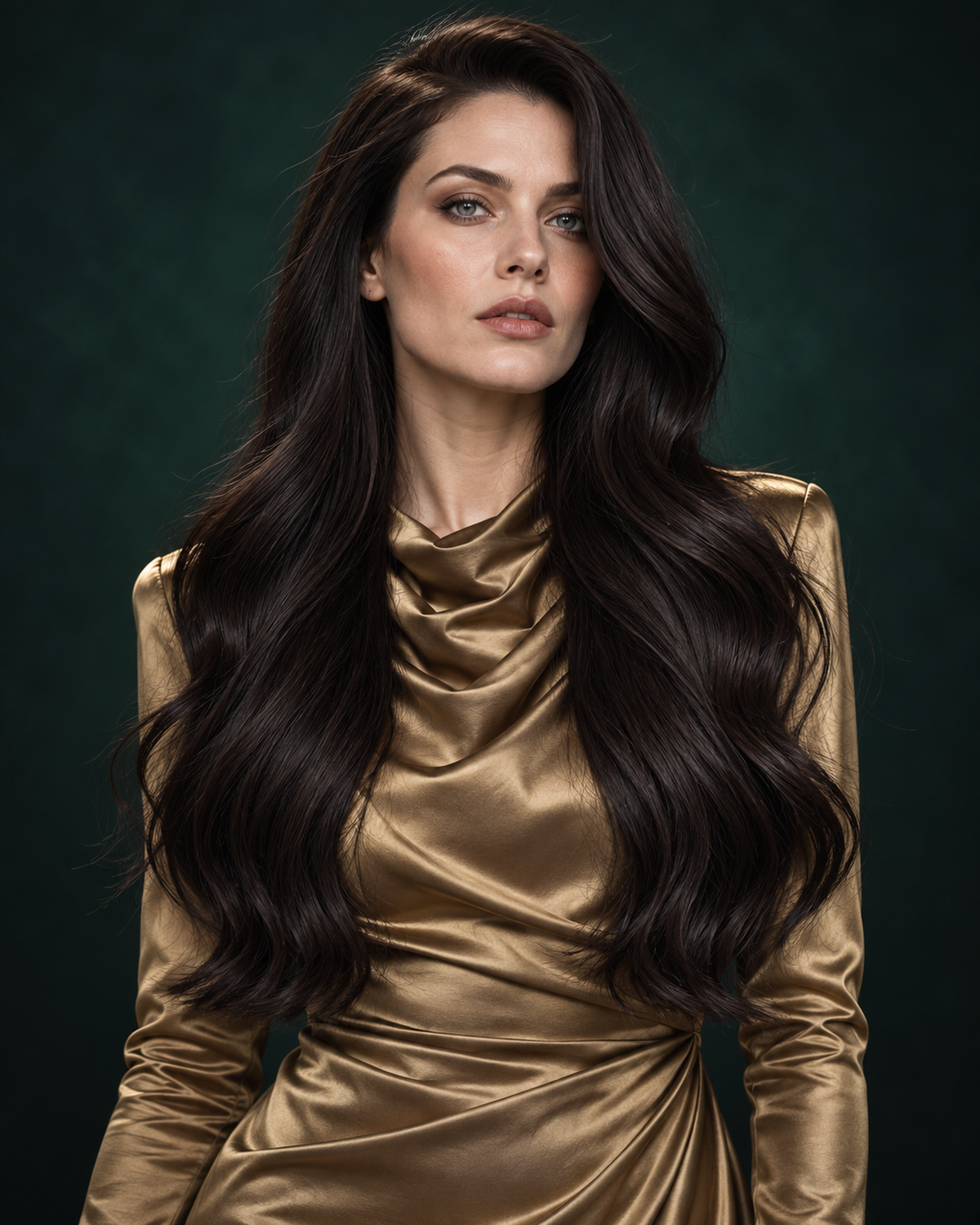 GENIUS WEFT HAIR EXTENSIONS, VELVET NOIR #1B