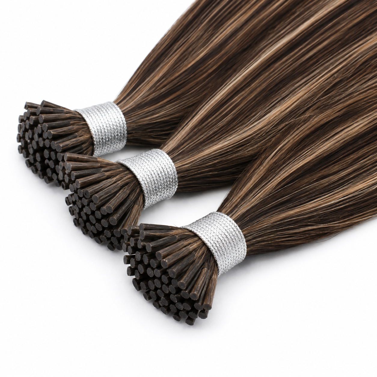 I-TIPS HAIR EXTENSIONS, COCOA-TO-TOFFEE ROOT #1C/18/46