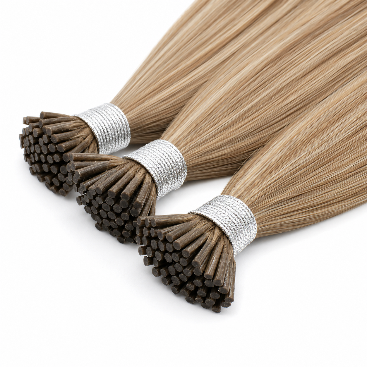 I-TIPS HAIR EXTENSIONS, CREAMY ECLIPSE #8/8/60